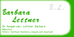 barbara lettner business card